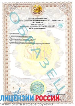 Образец сертификата соответствия (приложение) Морозовск Сертификат ISO 14001